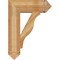 Ekena Millwork Funston Arts & Crafts Rough Sawn Bracket, Western Red Cedar, 6"W x 22"D x 30"H BKT06X22X30FST03RWR - alternate 3